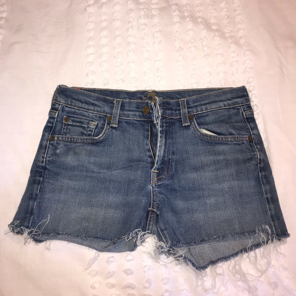 7 For All Mankind Jean cutoff shorts